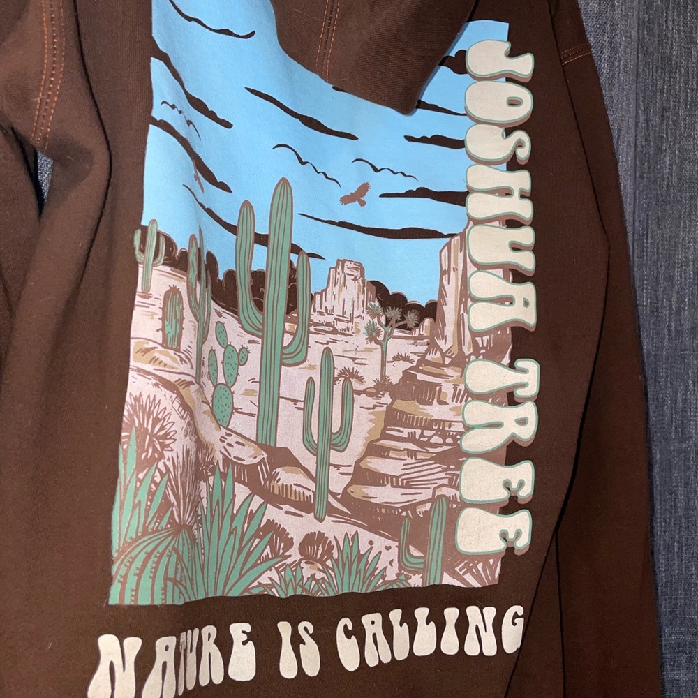 Brown Joshua Tree Hoodie - Picture 3 of 5